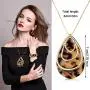 Hicarer Acrylic Leopard Jewelry Set for Women Girls Statement Boho Resin Earrings Necklace Bracelet Hicarer Acrylic Leopard Jewelry Set for Women Girls Statement Boho Resin Earrings Necklace Bracelet