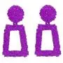 WPY Raised Design Geometric Rectangle Drop Dangle Statement Fashion Earrings WPY Raised Design Geometric Rectangle Drop Dangle Statement Fashion Earrings