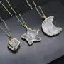 YGLINE Natural Raw Stone Healing Crystal Necklace Wire Wrapped Pendant for Womens Ladies YGLINE Natural Raw Stone Healing Crystal Necklace Wire Wrapped Pendant for Womens Ladies