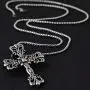 CICI Jewelry Cross Pendant Mens Womens Necklace, Silver, 18-26 inch Chain CICI Jewelry Cross Pendant Mens Womens Necklace, Silver, 18-26 inch Chain
