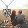 ROMANTICWORK Locket Necklace That Holds Pictures Sterling Silver Butterfly Bee Heart Shaped Pendant Necklace with Photo Memorial Custom Jewelry Gift for Women Mother 18inch Chain