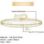 Yoosteel Tiny Initial Bracelets for Women Girls, 14K Gold Filled Handmade Letter Bead Bracelet Personalized Layered Initial Bracelets for Women Girls Jewelry Gifts