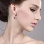 Gem Stone King Purple Amethyst 925 Sterling Silver Earrings For Women (1.40 Ct Round Gemstone Birthstone)