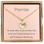 Augonfever Pinky Promise Necklace Compass Gift for Girls Women with Message Card