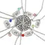 Best Friend Pizza Pendant Necklace with Crystal Charm BFF Friendship Necklace Set for Friends Gift Unisex Best Friend Pizza Pendant Necklace with Crystal Charm BFF Friendship Necklace Set for Friends Gift Unisex