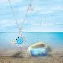 Angel caller 925 Sterling Silver Crab Necklace Opal Ocean Themed Crab Pendant Necklace Jewelry Dainty Necklace for Women Girls