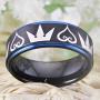 Cosplay Jewelry 8mm Width Kingdom Hearts & Crowns Design Ring Wedding Ring Engagement Ring-Free Inside Engraving
