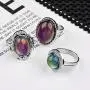 LUBINGSHINE 3Pcs Mood Ring Adjusable Size Original Oval Color Changing Ring Set Ring Jewelry LUBINGSHINE 3Pcs Mood Ring Adjusable Size Original Oval Color Changing Ring Set Ring Jewelry
