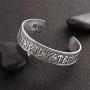 VASSAGO Vintage Norse Viking Runes Cuff Healthcare Magnetic Therapy Bracelet Gift Jewelry for Men Women