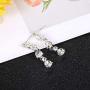 JOERICA Crystal Bridal Jewelry Set for Women Rhinestone Necklace Bracelet and Earrings Set for Wedding Bridesmaid