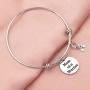 Mom of a Warrior Bracelet Inspirational Cancer Awareness Motivation Gifts