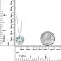 Gem Stone King 925 Sterling Silver Heart Shape Pendant Necklace For Women (1/2 Inch with Complimentary 18 Inch Silver Chain)