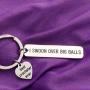SEIRAA Knitting Gift Crochet Jewelry I Swoon Over Big Balls Keychain Knitter Gift Crocheting Jewelry Maker Gift for Women
