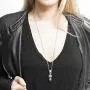 Controse Speak No Evil, Hear No Evil, See No Evil Skull Necklace with Pendant (27'' 316L Stainless Steel Necklace