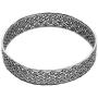 Paz Creations 925 Sterling Silver Lace Design Bangle