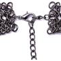 MJartoria Women Statement Skull Necklace-Carnival Festival Halloween Vintage Bohemian Ethnic Gypsy Rhinestone Bib Chunky Tassel Collar Festival Statement Necklace
