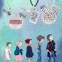KESOCORAY Stranger Things Charm Necklace Eleven Alphabet Light Demogorgon Halloween Cosplay Movie Jewelry Stylish Silver Collection for Fans