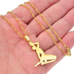 WINX Anniyo Haiti Pendant Necklace for Women Girls Ayiti Items Gold Color Jewelry Gifts of Haiti Accessories