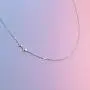 S925 Sterling Silver Jewelry Tiny Delicate Sideways Double Forever Love Heart Choker Necklace, 16+2'' S925 Sterling Silver Jewelry Tiny Delicate Sideways Double Forever Love Heart Choker Necklace, 16+2''