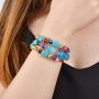 MIXIA Boho Multilayer Irregular Agate Beads Charm Bracelets for Women Vintage Jade Stone Man Bracelets Yoga Bangles Ethnic Jewelry