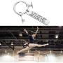 Gymnast Gifts Gymnastics Keychain Girls Gymnastics Jewelry Inspirational Gift for Gymnast If You Dont Leap Youll Never Know What It is Like to Fly