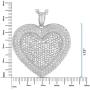 NATALIA DRAKE 2 Cttw Pave Diamond Necklace for Women (Color J / Clarity I3)