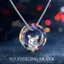 JUSTKIDSTOY Pig Necklace Jewelry 925 Sterling Silver Cute Animal Pendant Necklace with Crystal Gift for Women Girl Birthday JUSTKIDSTOY Pig Necklace Jewelry 925 Sterling Silver Cute Animal Pendant Necklace with Crystal Gift for Women Girl Birthday