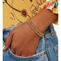 JA.S.JR 14K Gold Plated Bead Bracelet for Women Boho Bohemian Bracelet Set Jewelry