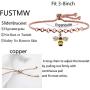 FUSTMW Crystal Bumblebee Pendant Necklace Infinity Love Charm Flying Honeybee Insect Jewelry Gifts (fts 3-8inch Wrist bee Bracelet) Manufacturer:  FUSTYLE