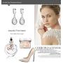 Moonlight Opal Tears Drop Silver-plated Hypoallergenic Ear Jewelry Earrings,Fashion Drop Earrings for Women Girls Gift Collection