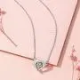 YINSHIFU Personalized Name Necklace 925 Sterling Silver Beating Heart Pendant with Simulated Birthstone Promise Necklace Forever Love Jewelry Gift for Women YINSHIFU Personalized Name Necklace 925 Sterling Silver Beating Heart Pendant with Simulated Birthstone Promise Necklace Forever Love Jewelry Gift for Women