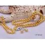 JYX Pearl Necklace Earrings Set 6-7mm AA Golden Freshwater Cultured Pearl Necklace Bracelet and Earrings Jewelry Set JYX Pearl Necklace Earrings Set 6-7mm AA Golden Freshwater Cultured Pearl Necklace Bracelet and Earrings Jewelry Set
