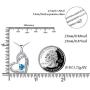 Heart Necklace for Women 925 Sterling Silver I Love You to The Moon and Back Necklace for Girls