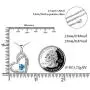 Heart Necklace for Women 925 Sterling Silver I Love You to The Moon and Back Necklace for Girls