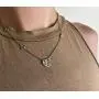 Ya Malanii Small Heart Initial Stainless Steel Necklace for Women, Girls and Kids