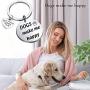 Dog Lover Keychain Gifts Pets Owner Gifts Best Friend Dog Gifts Paw Print Jewelry Puppy Doggie Animal Lover Gifts Dogs Make Me Happy