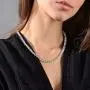 TOPGRILLZ Diamond Choker Tennis Necklace for Women 1 Row 3-6mm 14K Gold Plated Iced Out Cubic Zironia Tennis Chain for Men Customized Link Clasp