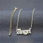 HUTINICE Custom Name Necklace Personalized Jewelry, 18 inch Gold Plated Chain Gothic Old English Nameplate Necklaces for Women and Girls Birthday Gift HUTINICE Custom Name Necklace Personalized Jewelry, 18 inch Gold Plated Chain Gothic Old English Nameplate Necklaces for Women and Girls Birthday Gift