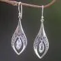 NOVICA Blue Topaz .925 Sterling Silver Dangle Earrings, Blue Teardrops NOVICA Blue Topaz .925 Sterling Silver Dangle Earrings, Blue Teardrops
