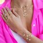 SUNXN Butterfly Necklace Dainty 18K Gold Cubic Zirconia Butterfly Choker Pendant Necklace for Women Teen Girls Jewelry Birthday Gifts