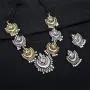 Zephyrr Lord Ganesha/Moon Design Necklace Earrings Set Ethnic Indian Women Jewelry Zephyrr Lord Ganesha/Moon Design Necklace Earrings Set Ethnic Indian Women Jewelry