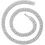 HH Bling Empire Iced Out Baguette Diamond Tennis Chain for Men Silver Gold Plated 16 18 20 24 30 Inches
