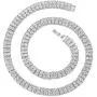 HH Bling Empire Iced Out Baguette Diamond Tennis Chain for Men Silver Gold Plated 16 18 20 24 30 Inches HH Bling Empire Iced Out Baguette Diamond Tennis Chain for Men Silver Gold Plated 16 18 20 24 30 Inches