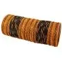 Touchstone New Colorful Bangle Collection Indian Bollywood Sequins Touch Textured Wrist Beautifier Designer Jewelry Bangle Bracelets. Set of 48 in Antique Gold Tone for Women