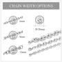 ChainsPro Heavy Duty Oval Rolo Cable Chain Necklace,6/8/11MM Width,18/20/22/24/26/28/30 Inches,316L Stainless Steel/18K Gold Tone (Send Gift Box)