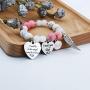 Dad Memorial Jewelry I Used to Be His Angel Now Hes Mine Bangle Jewelry Sympathy Gift for Her with Angel Wing（BR-DadAngel）