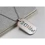 PAURO 2PCS Pride Rainbow Dog Tag LGBT Stainless Steel Jewelry - Gay and Lesbian Pride Pendant Necklace PAURO 2PCS Pride Rainbow Dog Tag LGBT Stainless Steel Jewelry - Gay and Lesbian Pride Pendant Necklace