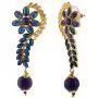 Efulgenz Indian Bollywood 14K Gold Plated Crystal Kundan Pearl Floral Leaf Dangle Drop Earrings Jewelry Set Efulgenz Indian Bollywood 14K Gold Plated Crystal Kundan Pearl Floral Leaf Dangle Drop Earrings Jewelry Set
