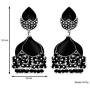 Aheli Enamel Jhumki Jhumka Pearl Dangle Earrings Indian Ethnic Wedding Party Fashion Statement Jewelry for Women