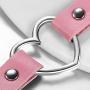 OIDEA Christmas Bracelets Gifts Adjustable Leather Heart Charm Choker Necklace for Women Party Cosplay Halloween Decorations, Pink, Black, Blue, Red, White, Purple
